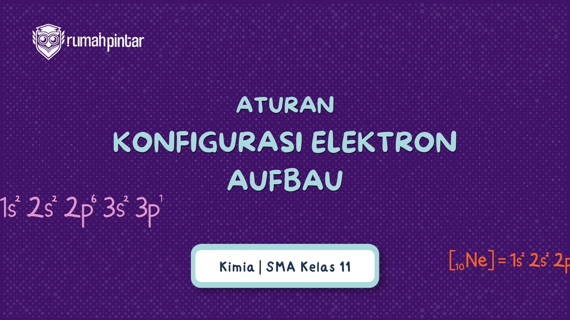 Aturan konfigurasi elektron Aufbau