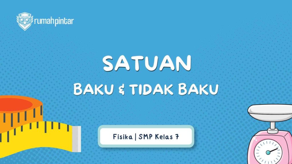 satuan baku dan tidak baku
