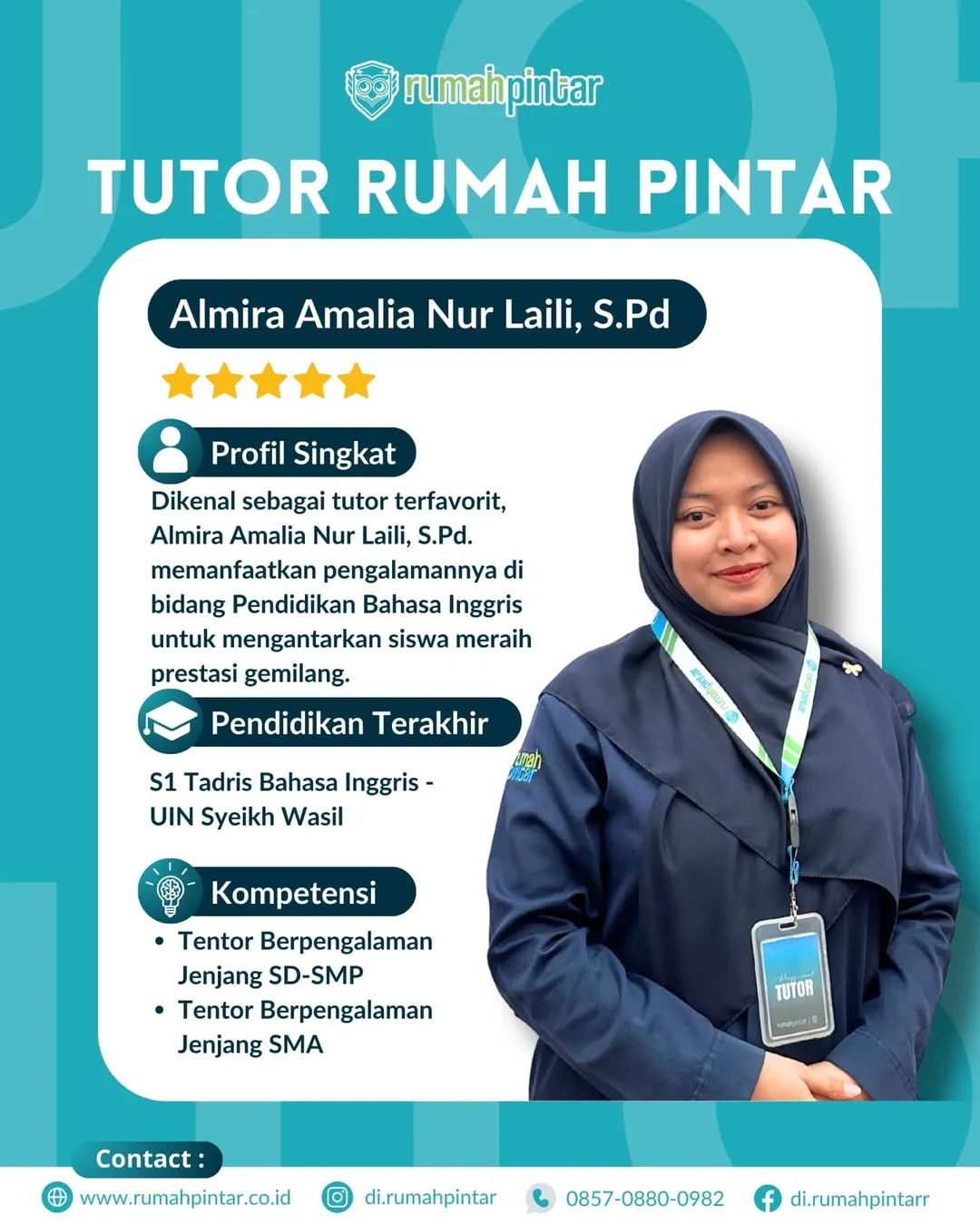 🌟 PROFIL TUTOR RUMAH PINTAR 🌟Part 1Di balik prestasi siswa Rumah Pintar, terdapat sosok luar (4)