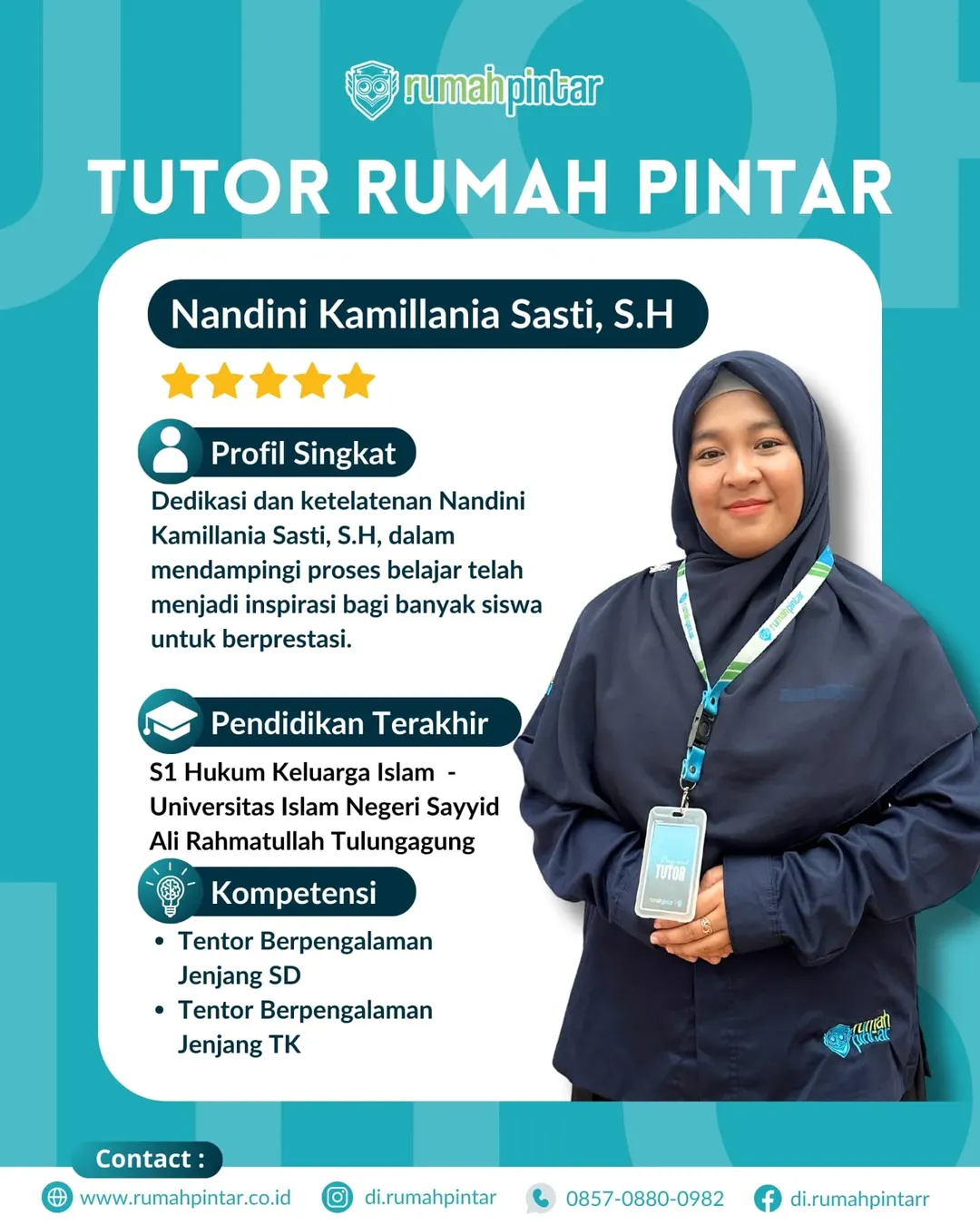 🌟 PROFIL TUTOR RUMAH PINTAR 🌟Part 2Di balik prestasi siswa Rumah Pintar, terdapat sosok luar (10)