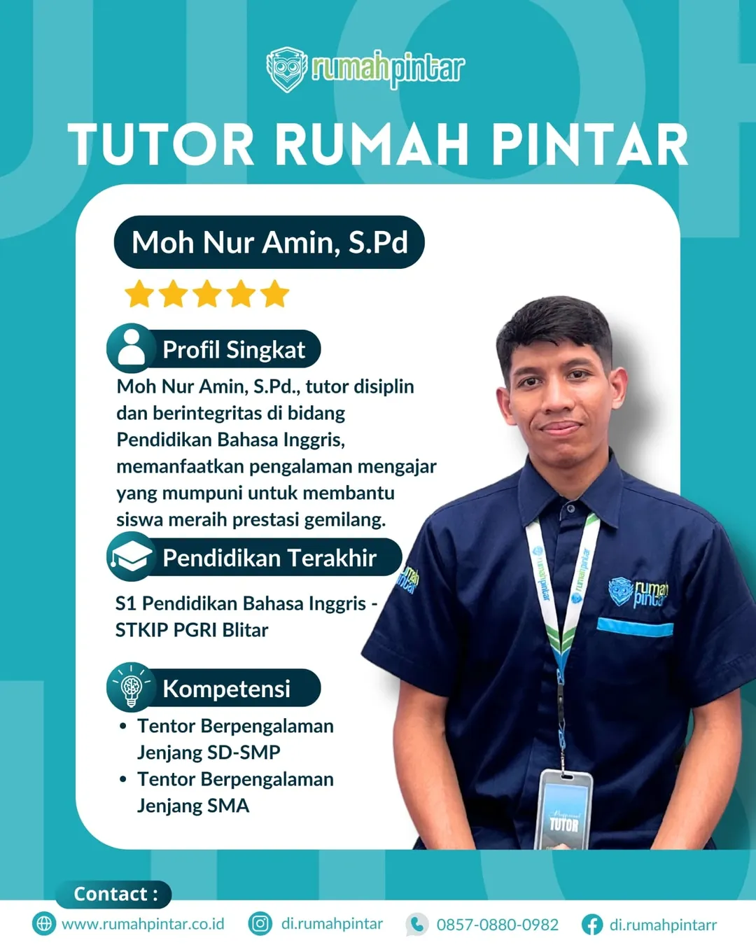 🌟 PROFIL TUTOR RUMAH PINTAR 🌟Part 2Di balik prestasi siswa Rumah Pintar, terdapat sosok luar (7)